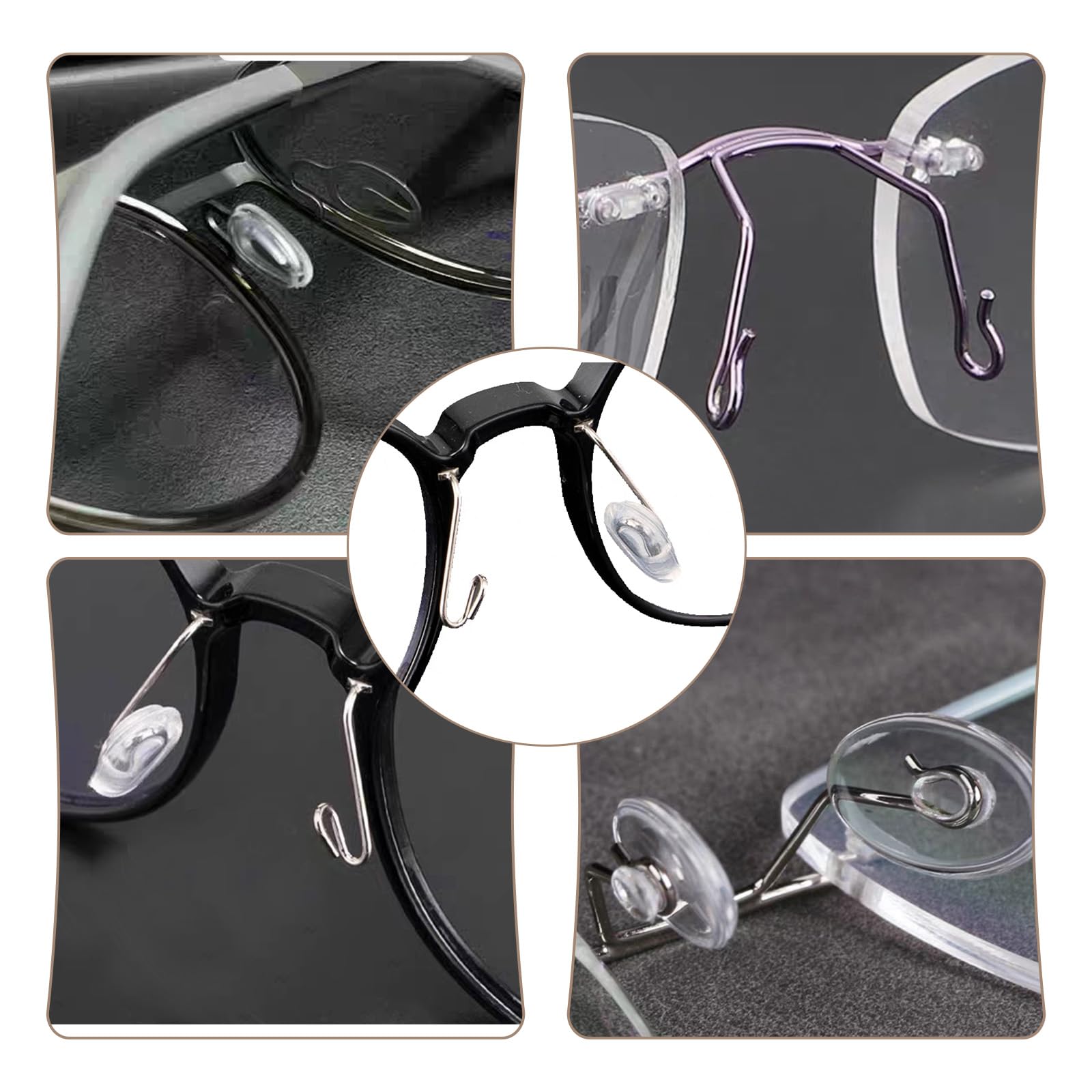 Soft silicone nose pad close-up 11x7mm