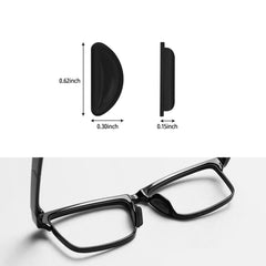 D-shaped silicone nose pad design for reduced pressure