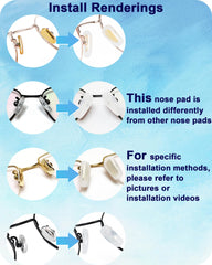 Easy installation guide for silicone nose pads