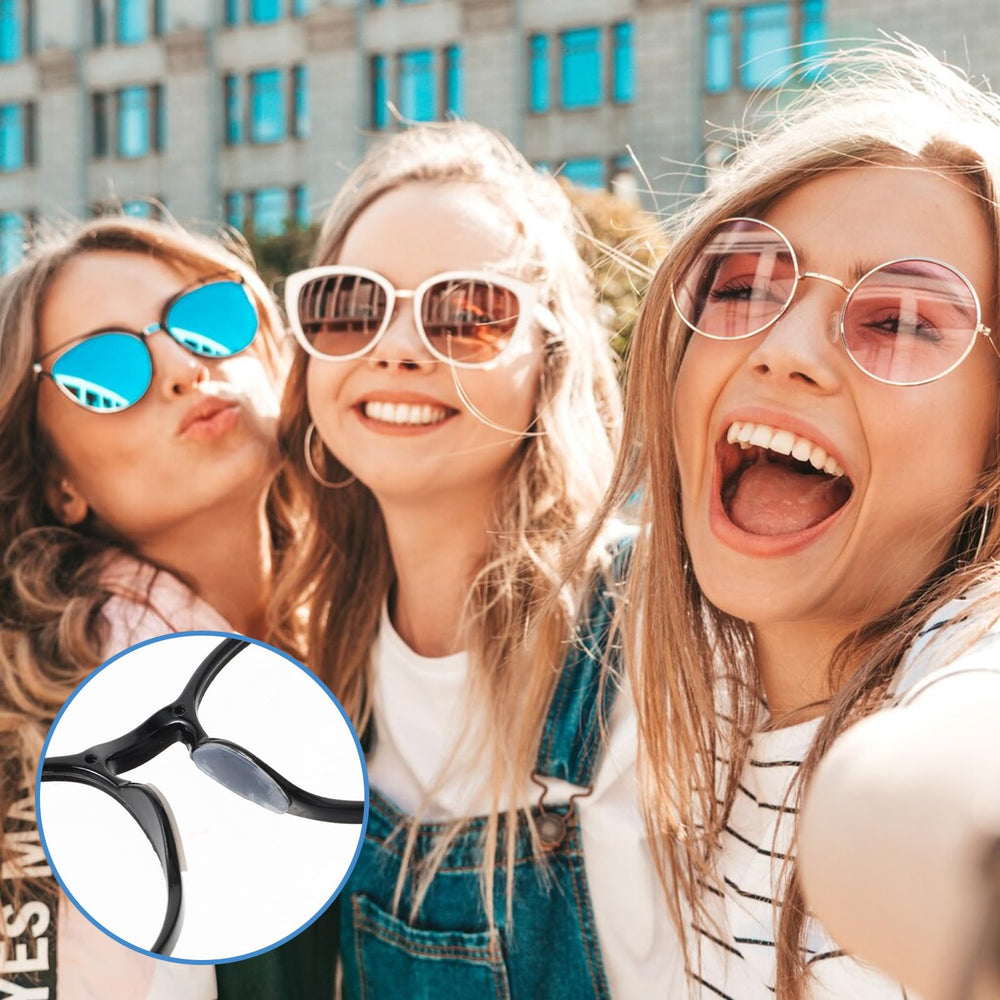 Anti-slip D-shaped design for secure fit on nose bridge