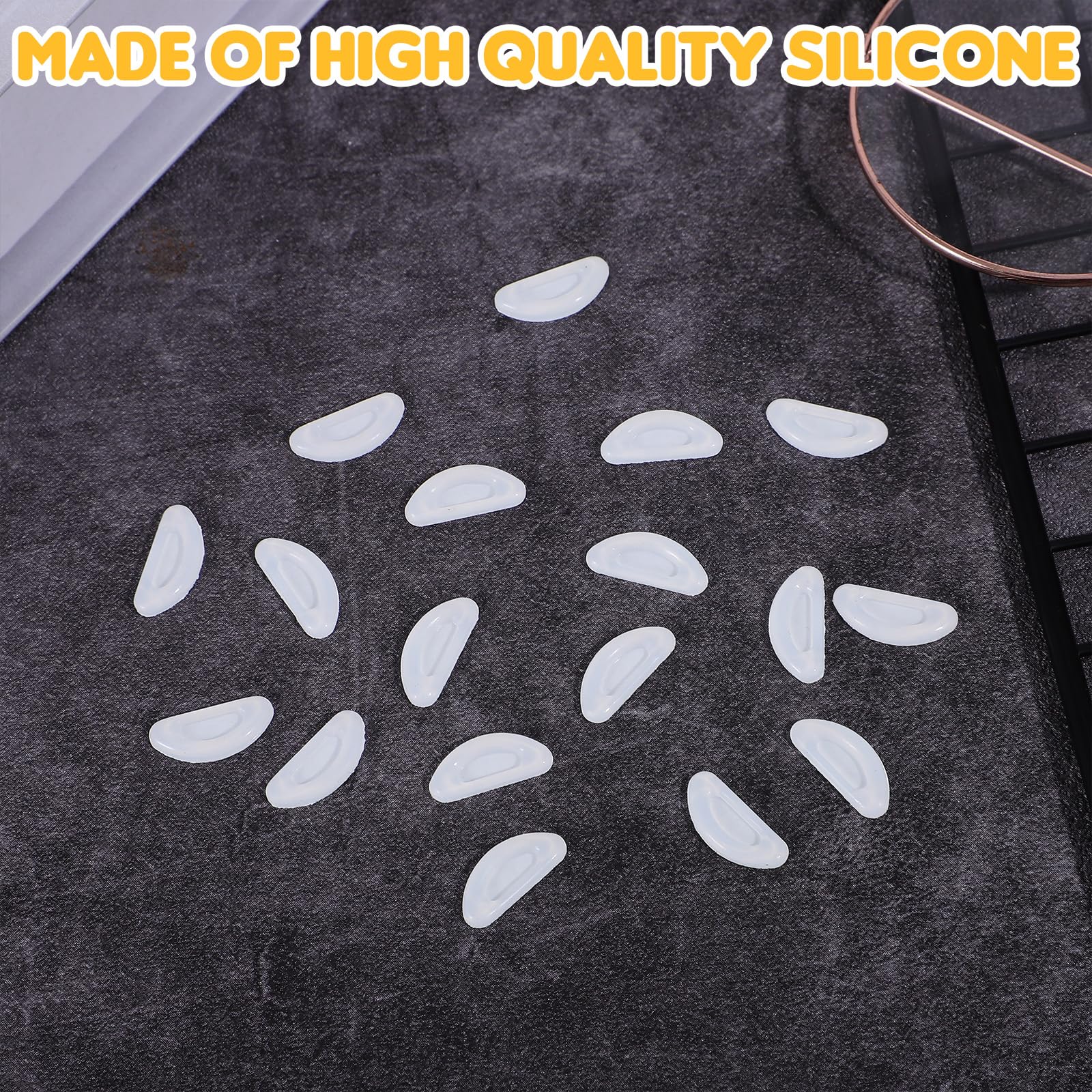 Nose pad dimensions: 15x6.5 mm, 1.7 mm thickness