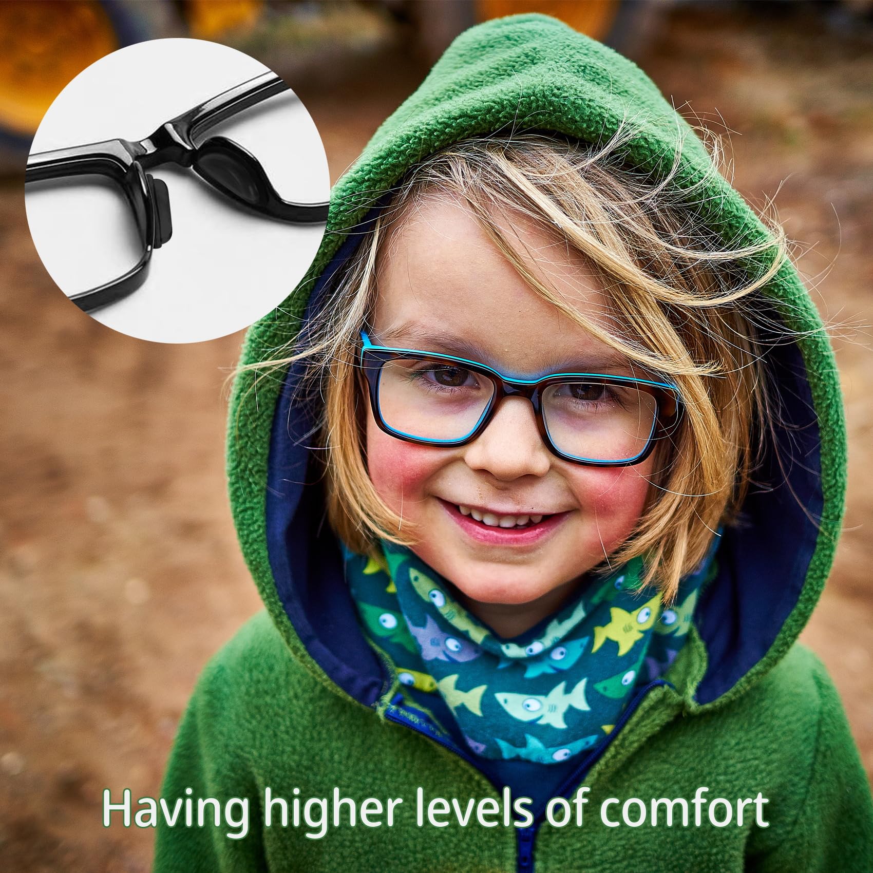 Sunglasses nose pads replacing with black adhesive silicone pads