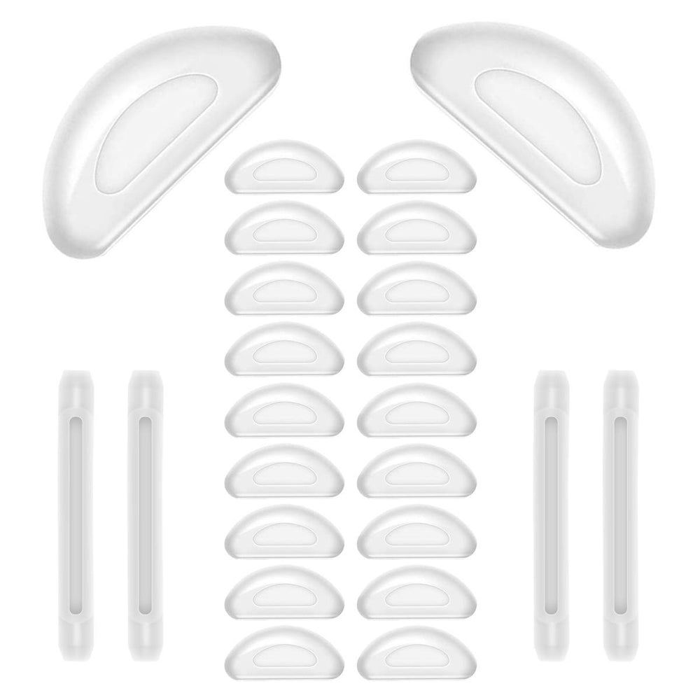 10 pairs of silicone nose pads for eyeglasses