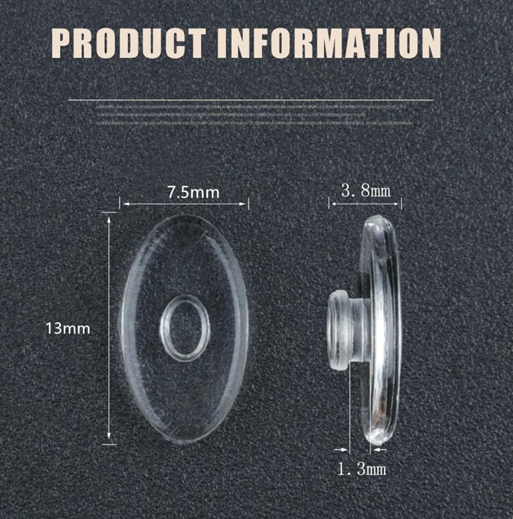 Lightweight ergonomic nose pads reducing nose bridge pressure