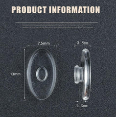Lightweight ergonomic nose pads reducing nose bridge pressure