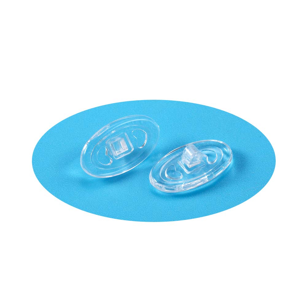 Soft silicone nose pads, 13mm oval, universal fit, set of 5