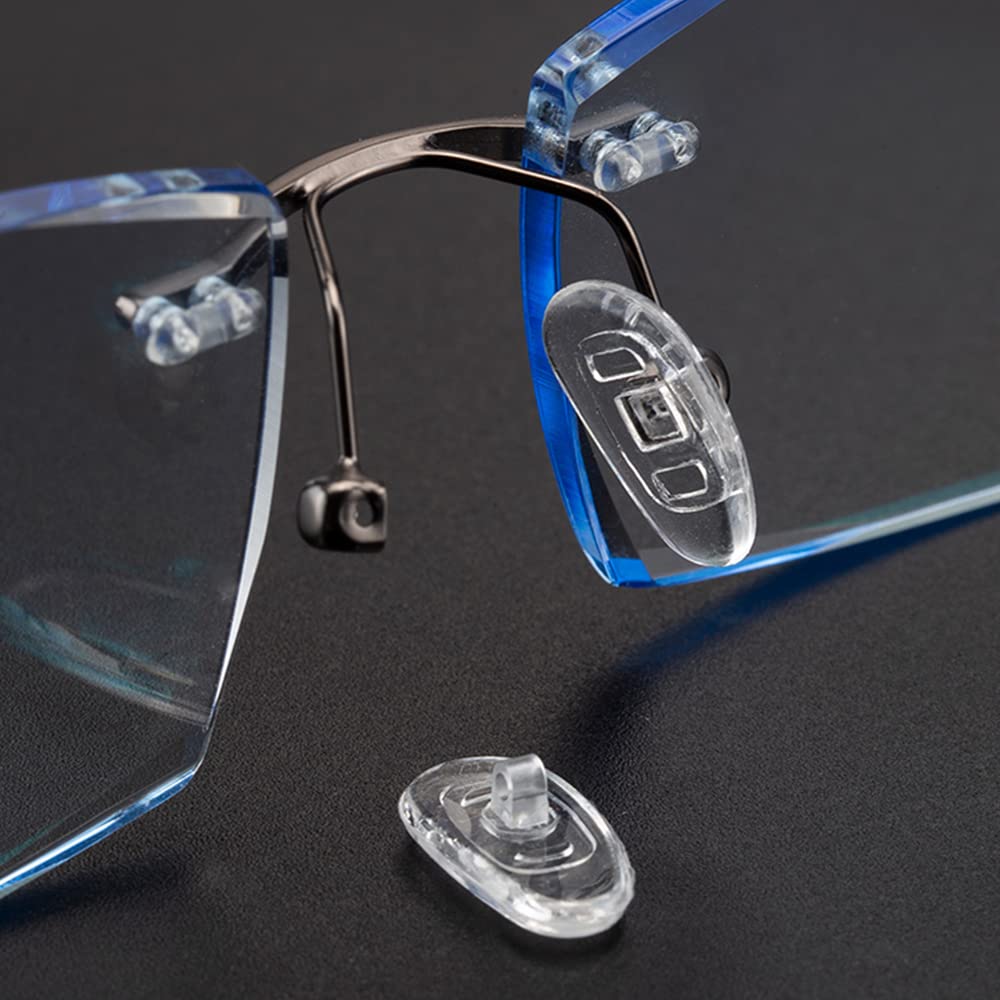 Close-up of soft silicone screw-in nose pad (15mm)