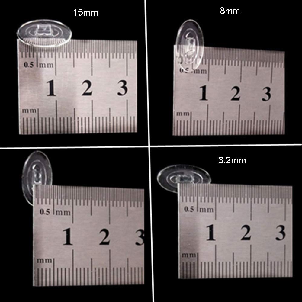 Push-in nose pad for eyeglasses 15mm