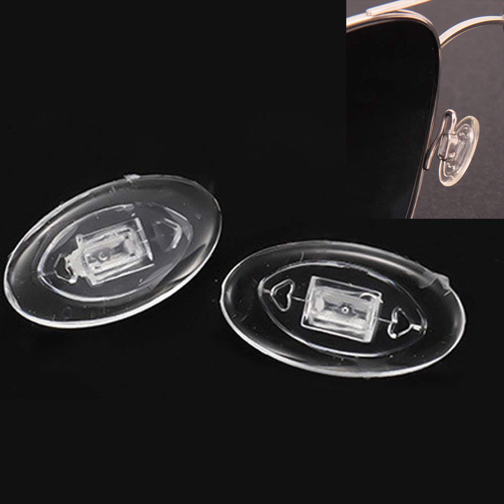 Easy installation of push-in nose pads without screws