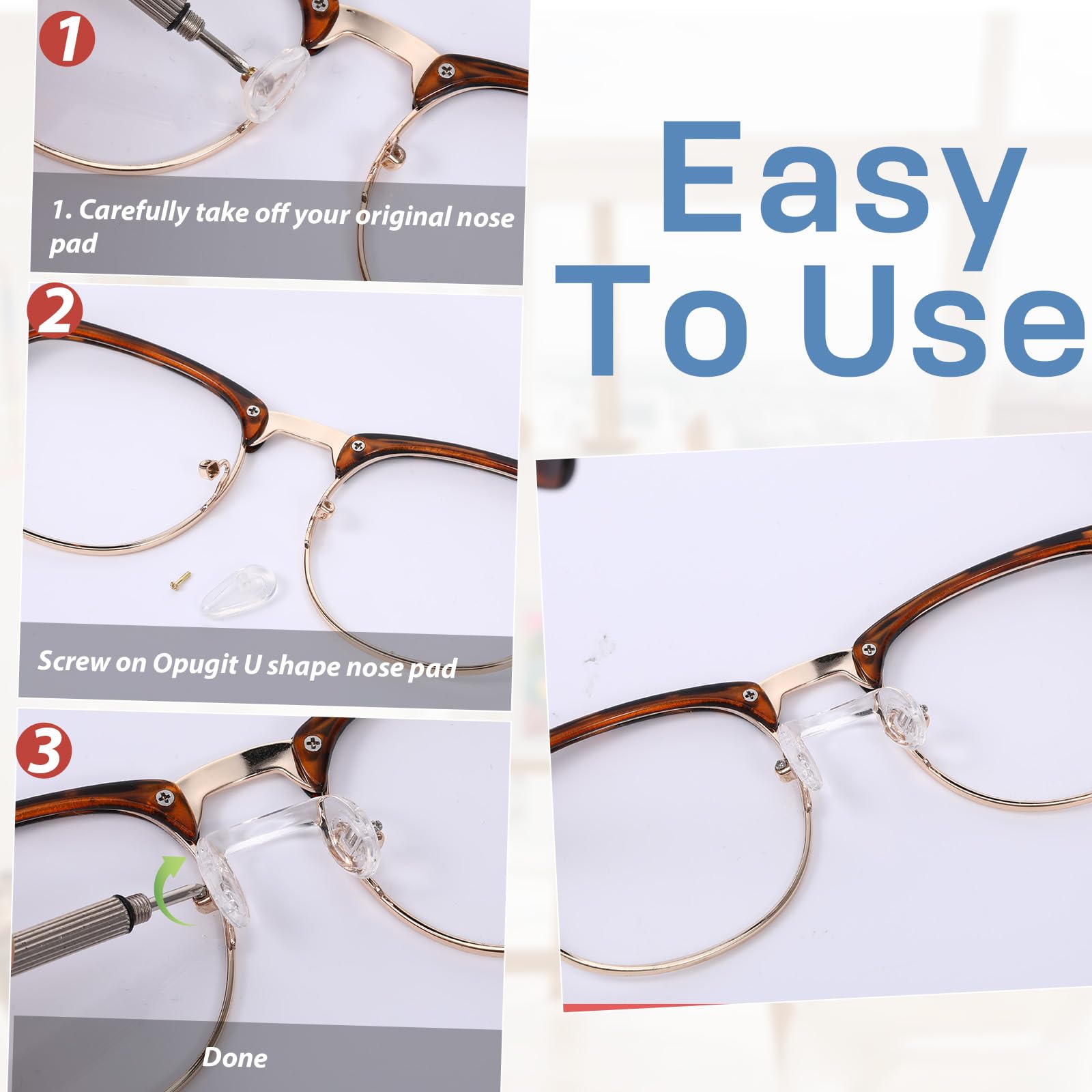 Screwdriver included for easy replacement