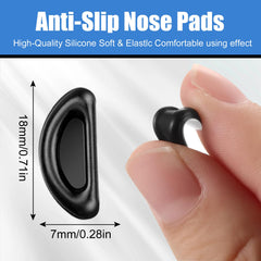 Close-up of anti-slip silicone nose pad for glasses