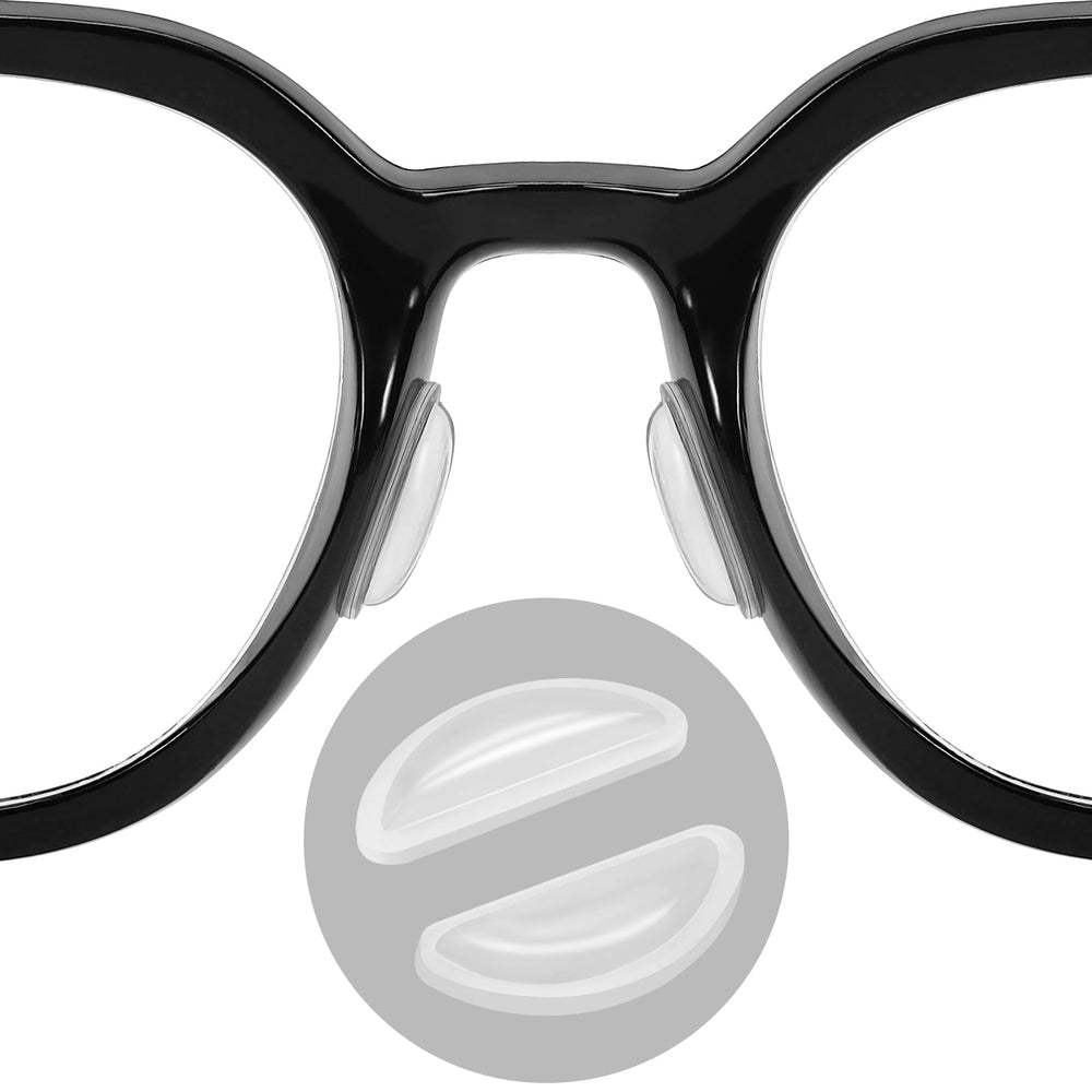 Soft silicone eyeglass nose pads for comfort