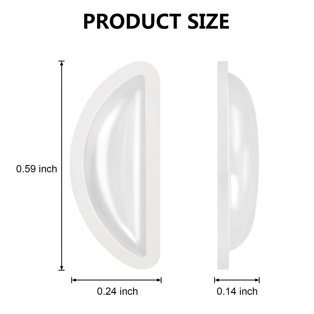 Close-up of silicone nose pad with smooth surface