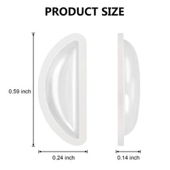 Close-up of silicone nose pad with smooth surface