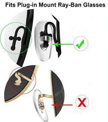 Replacement nose pads in silver for RB4071 and similar eyewear