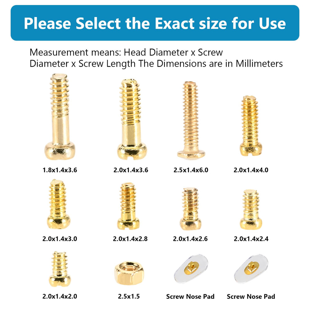 Five pairs of eyeglass nose pads