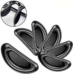 Nose pads on glasses showing anti-slip design