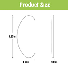 Nose pads showing pressure distribution on the nose bridge