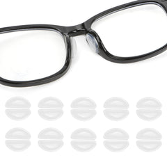 Clear silicone air bag nose pads for eyeglasses