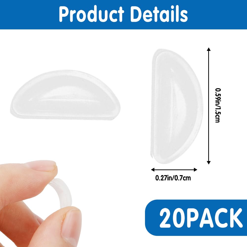 Package contains 20 pieces of 3mm thick nose pads