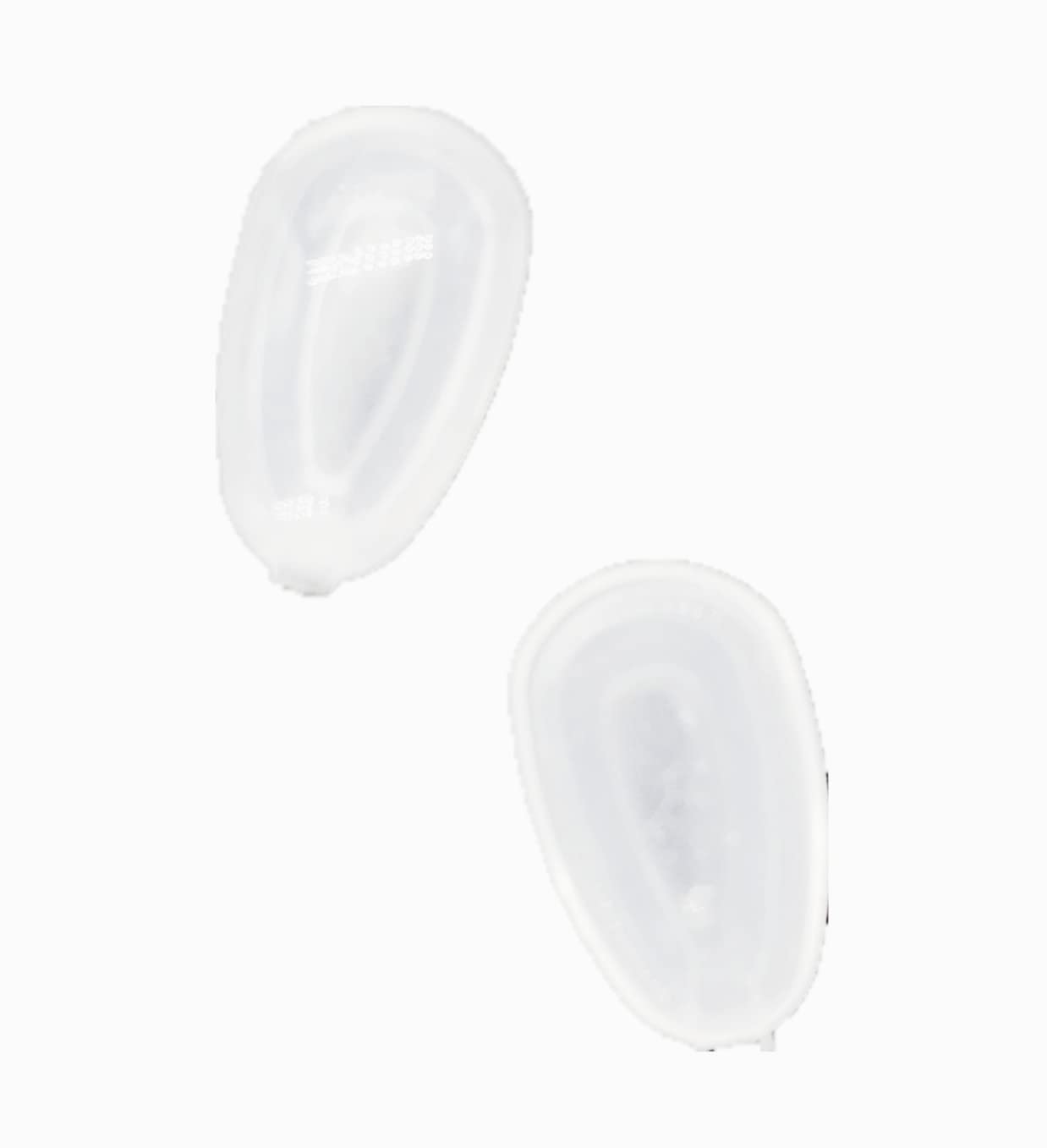 Replacement nose pads for glasses - 12x7mm clear silicone