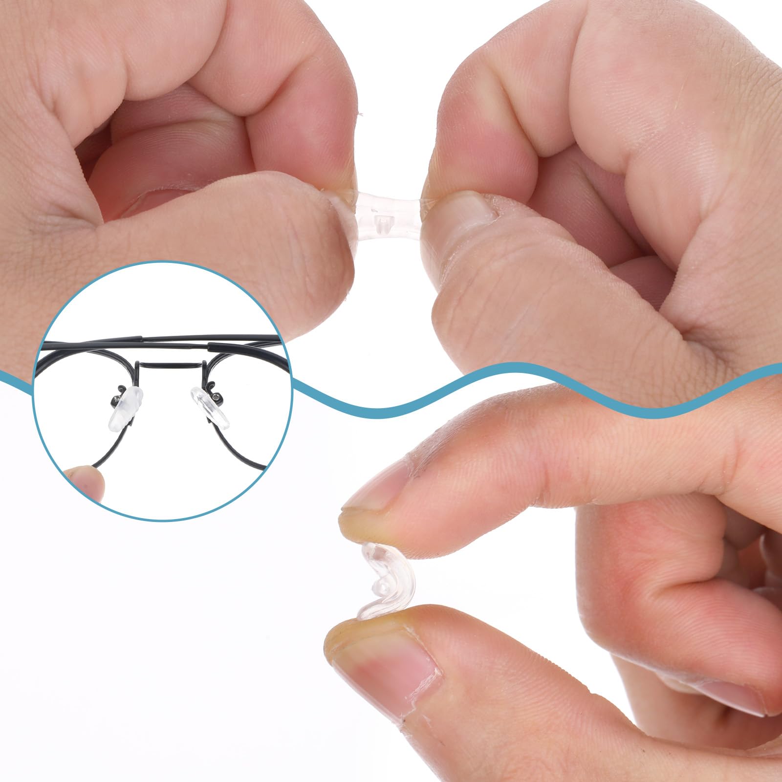 Eyeglass repair kit with screws and screwdriver