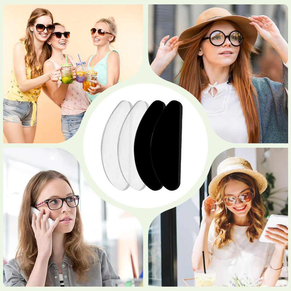 D-shaped silicone nose pad edge detail