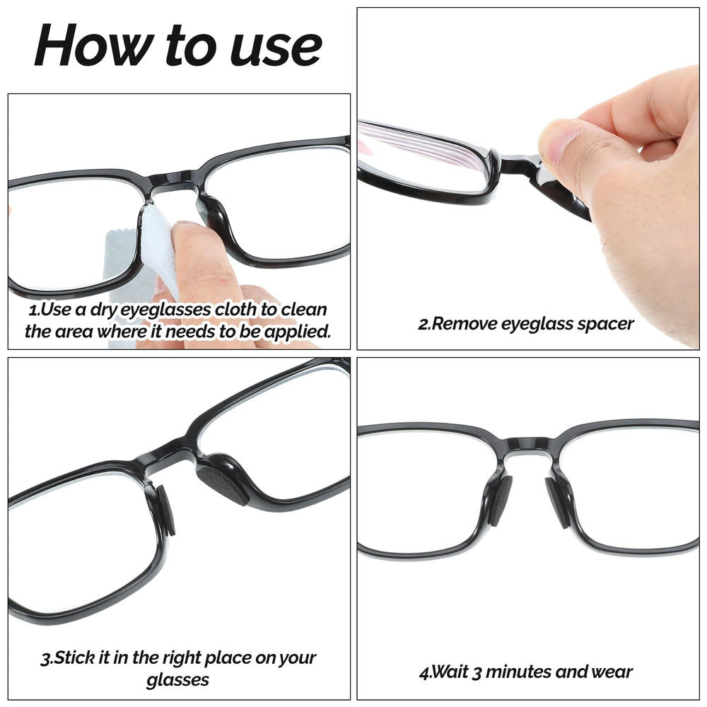 D-shaped nose pads 18x8 mm for eyewear