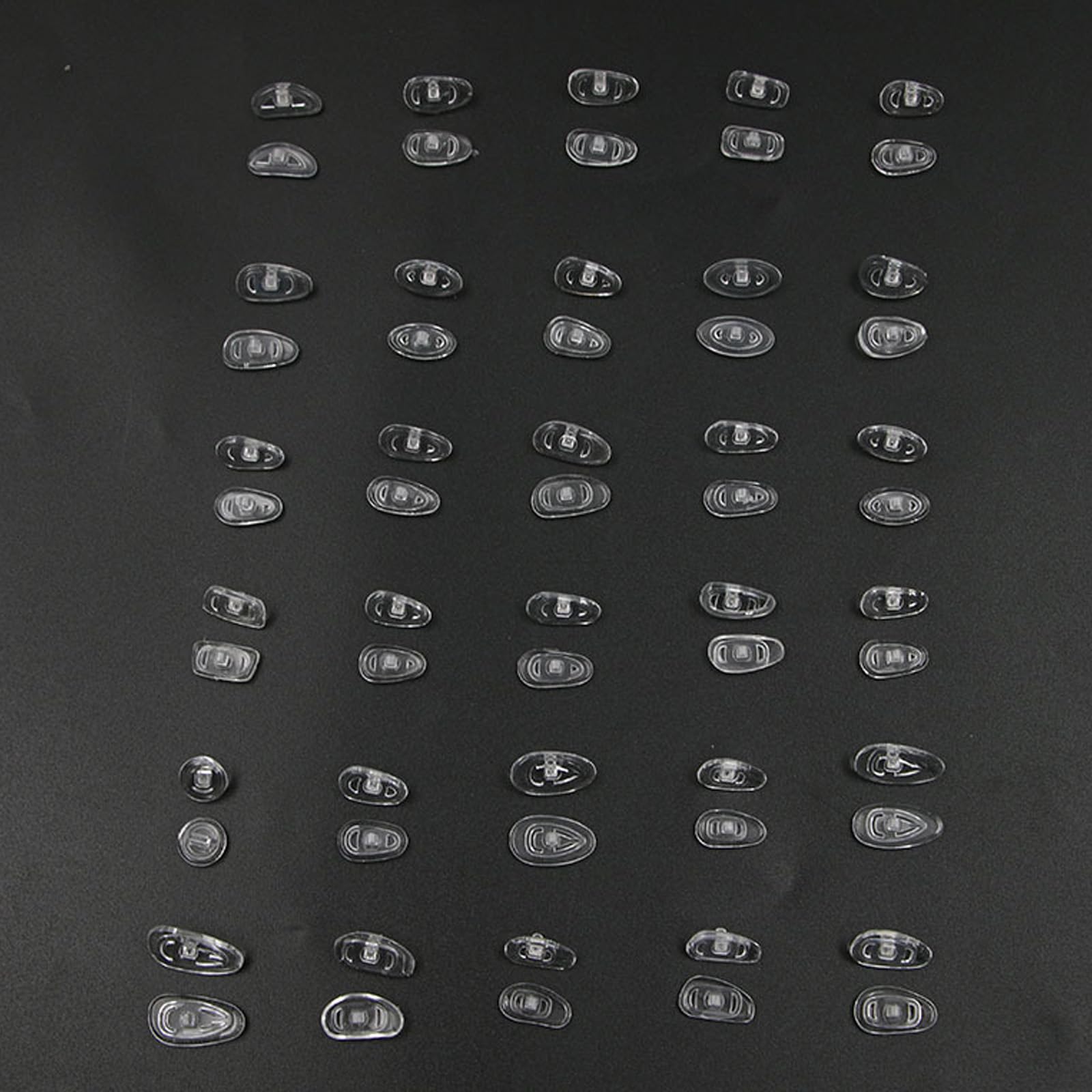 Silicone nose pads for sunglasses and wireframe glasses
