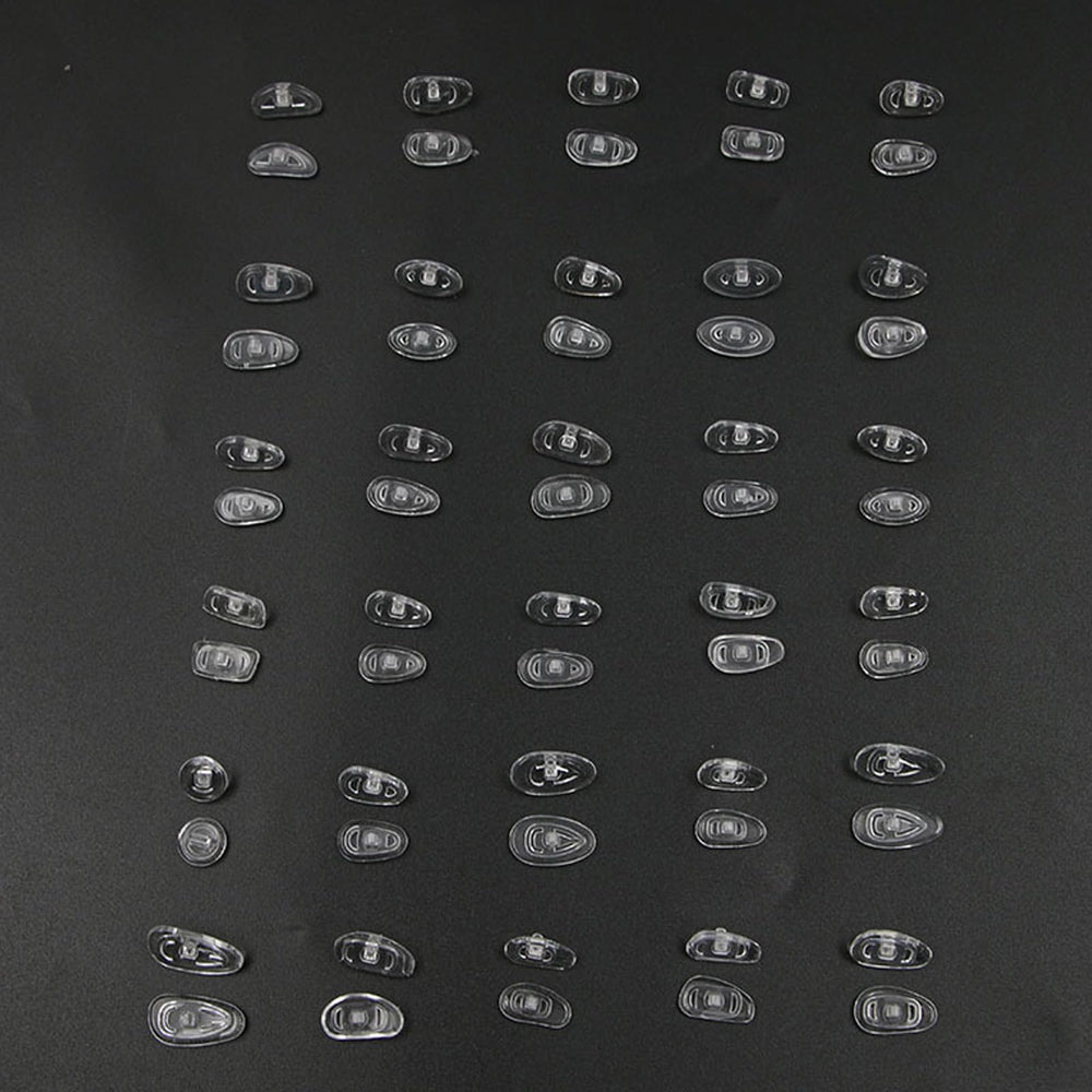 Silicone nose pads for sunglasses and wireframe glasses