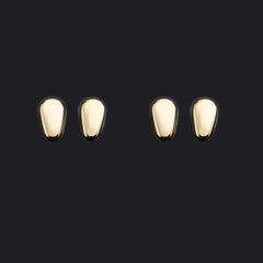 Nose pads with plastic hard core design in gold finish