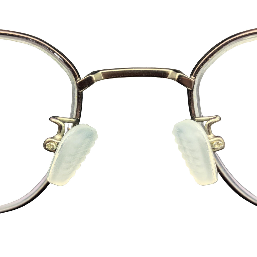 Six-pair silicone eyeglass nose pad kit with screws and driver