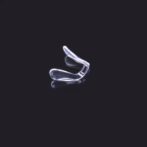 Seamless blend of clear nose pads with any frame color