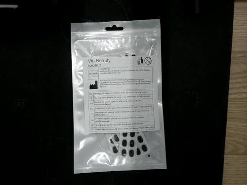 Pack of 80 oval black nose pads for various glasses styles