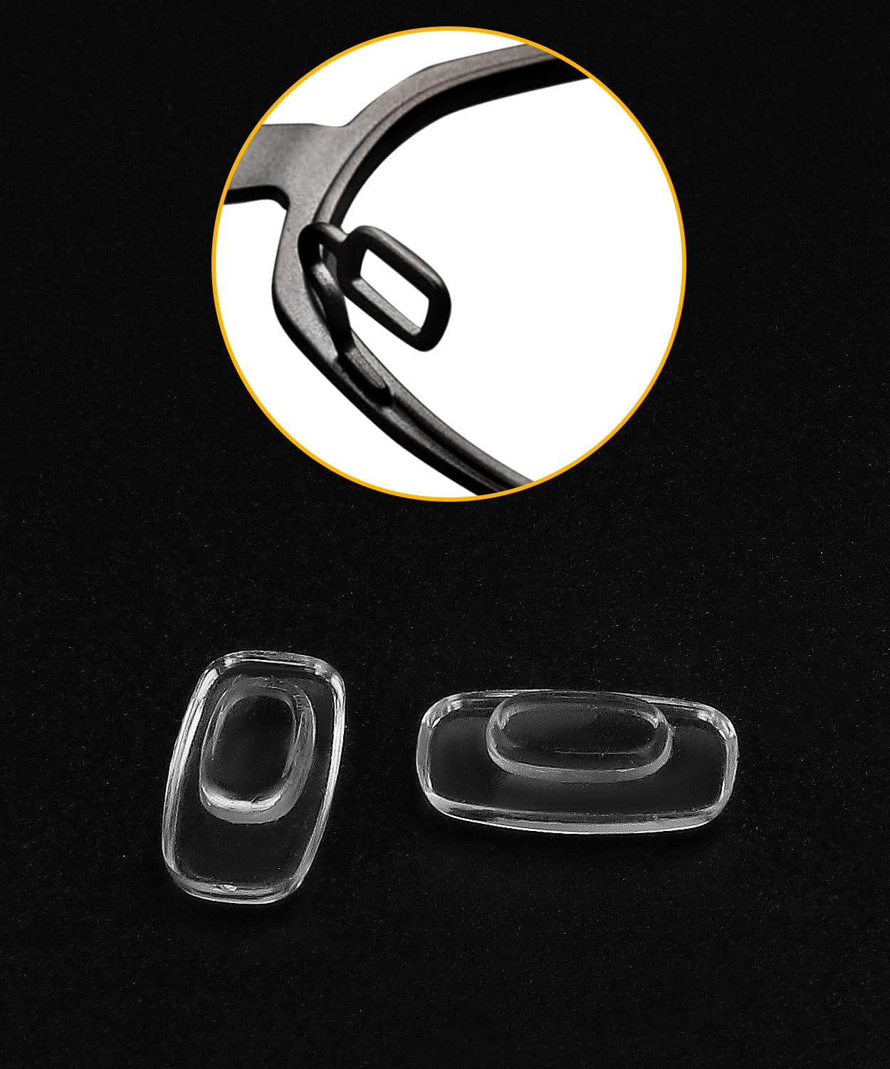 Replacement nose pads for Oakley Cartridge OX5137 frames - silicone