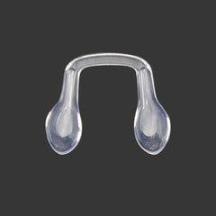 Eyeglass saddle bridge nose pad with silicone U-shape