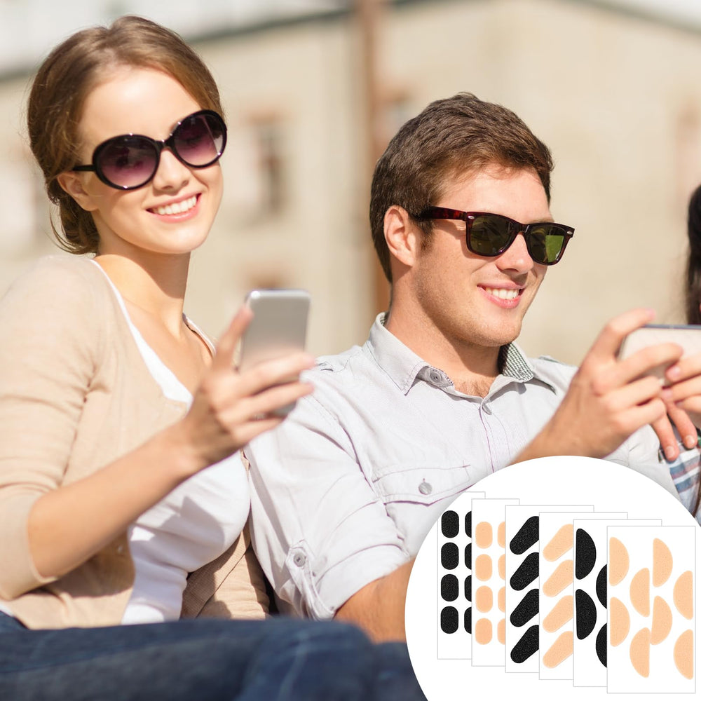 Self-adhesive foam eyeglass nose pads