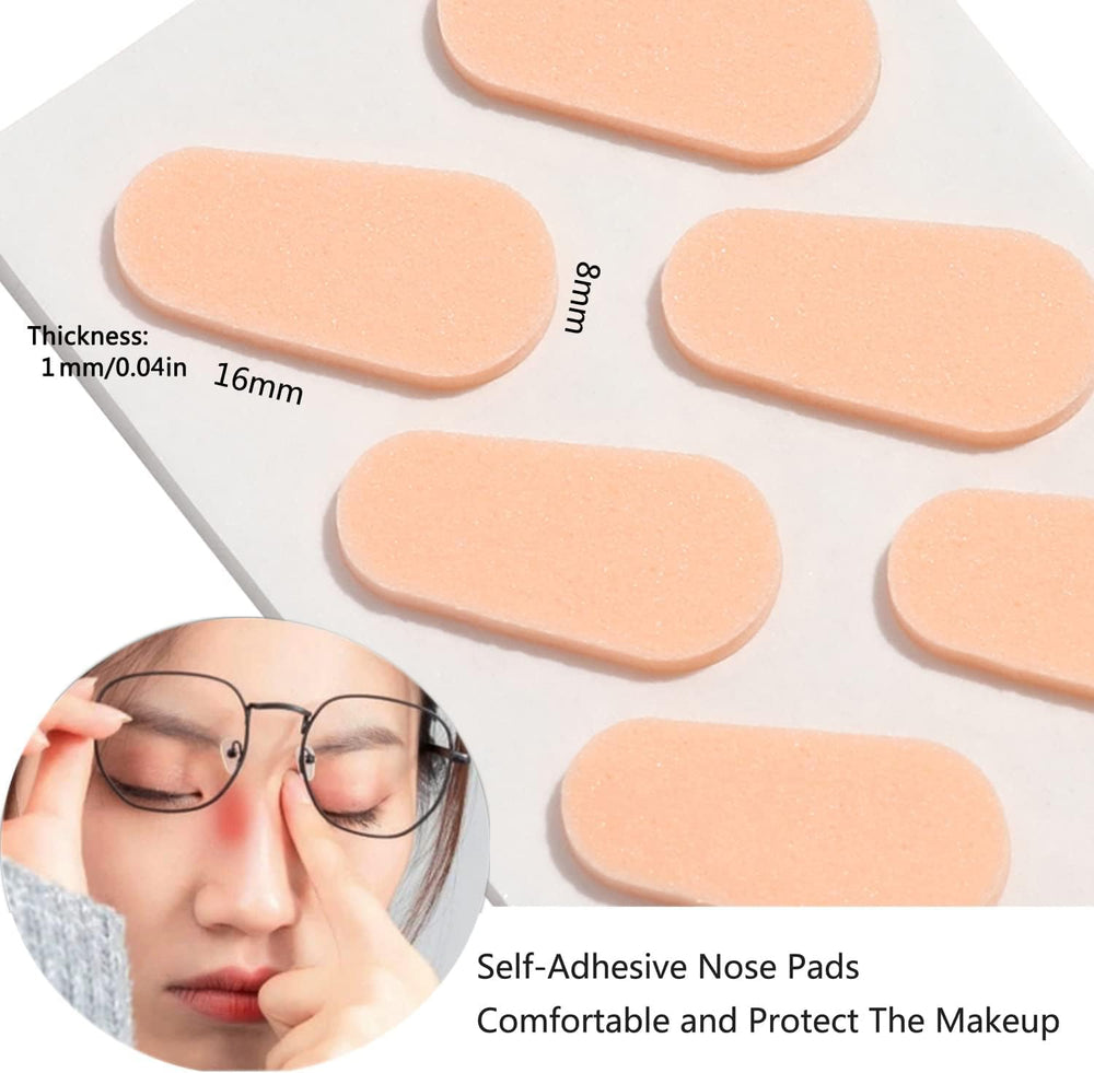Nose pad dimensions 0.35 x 0.24 inches with 1mm thickness