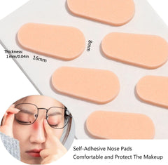 Nose pad dimensions 0.35 x 0.24 inches with 1mm thickness