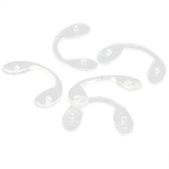 Silicone U-shaped nose pads for glasses, clear color