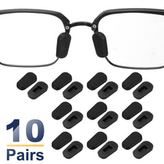 Anti-slip nose pads with snap-in design for glasses