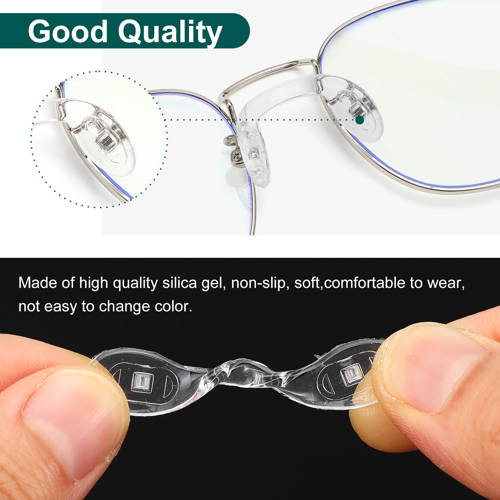 U-shaped bridge strap anti-slip nose pads for glasses