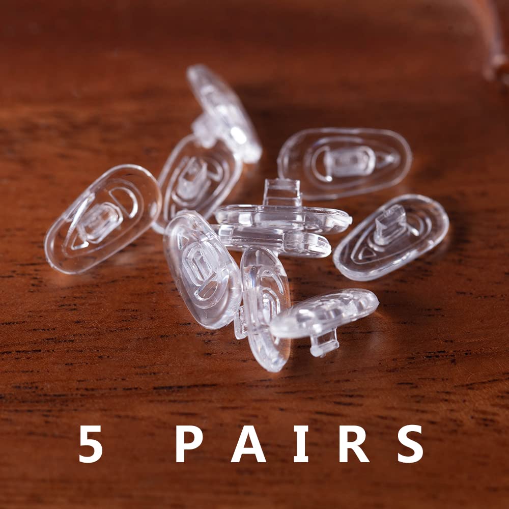 Non-slip silicone nose pads preventing glasses from slipping