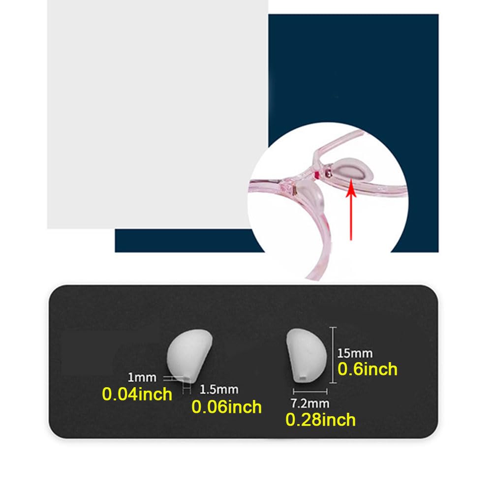 Easy installation of silicone nose pads on glasses