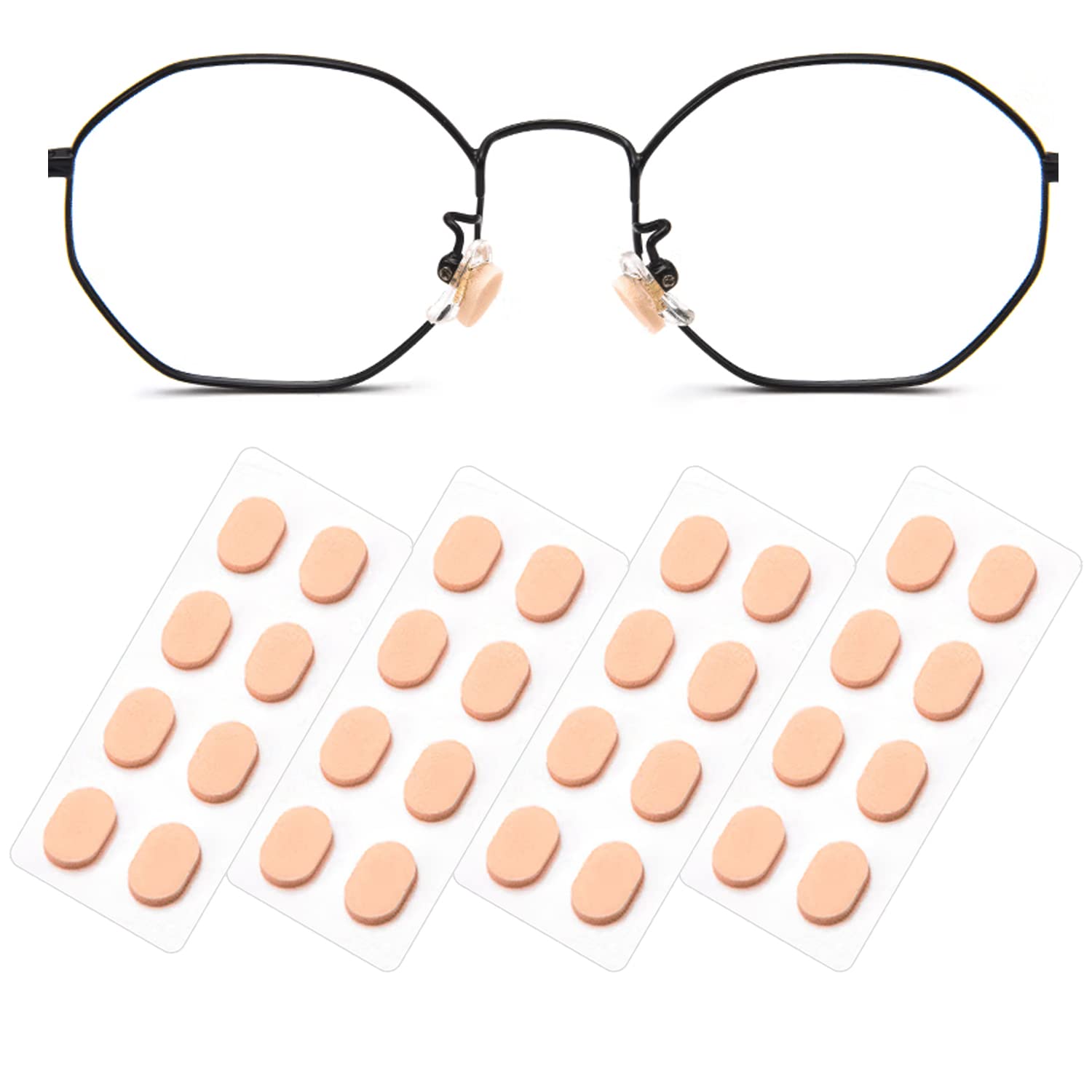 Skin color foam nose pads set of 16