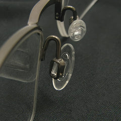 Clear oval silicone eyeglasses nose pads 15mm x 8mm
