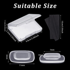 Close-up of silicone eyeglass nose pad