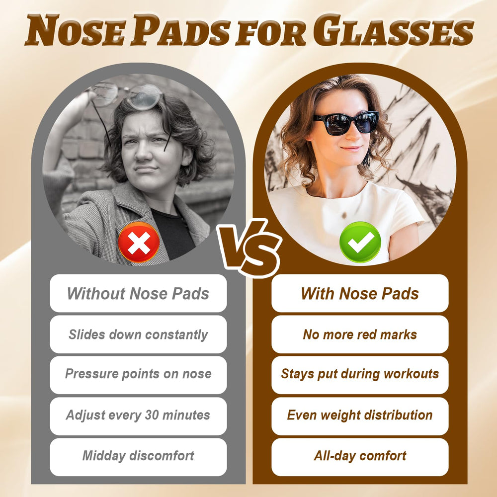 Clear silicone nose pad close-up with dimensions 15 x 6.5 mm