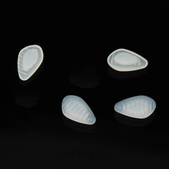 Push-in nose pads replacement for eyeglasses, white