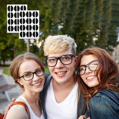 Anti-slip silicone nose pads on eyewear